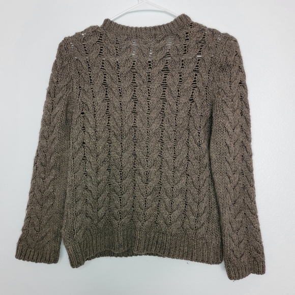 H&M Gray Sweater Crewneck Women's XS Winter Knitted - Picture 2 of 3